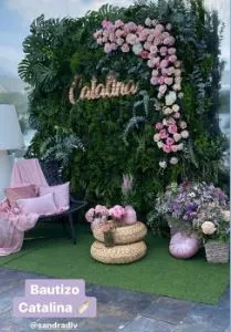 Jardín del bautizo de Catalina