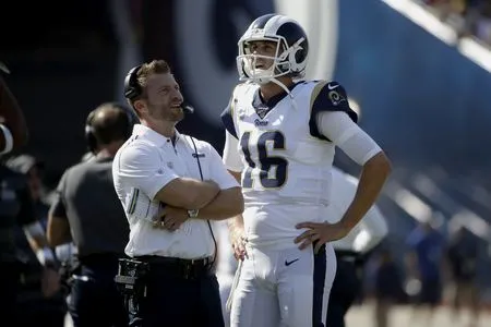 Goff se preocupa durante un partido