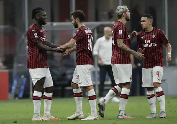 AP Jugadores del Milan en celebración