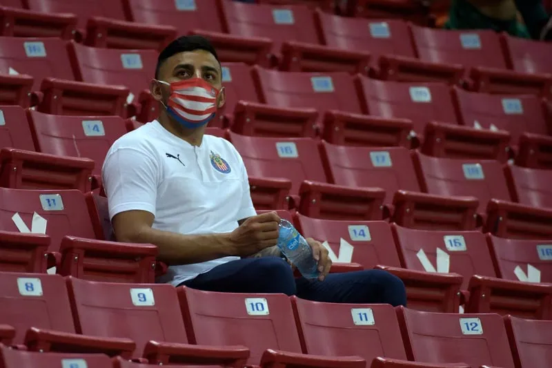 IMAGO7 El atacante del Rebaño en las gradas durante un juego