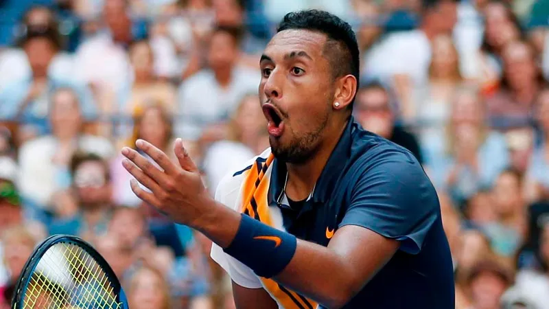 El tenista australiano durante un partido