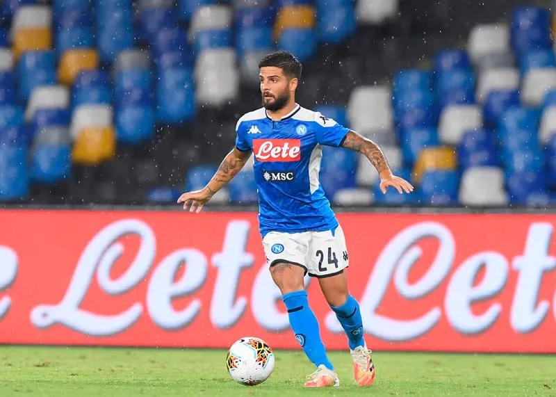 El capitán del Napoli en el partido contra Lazio