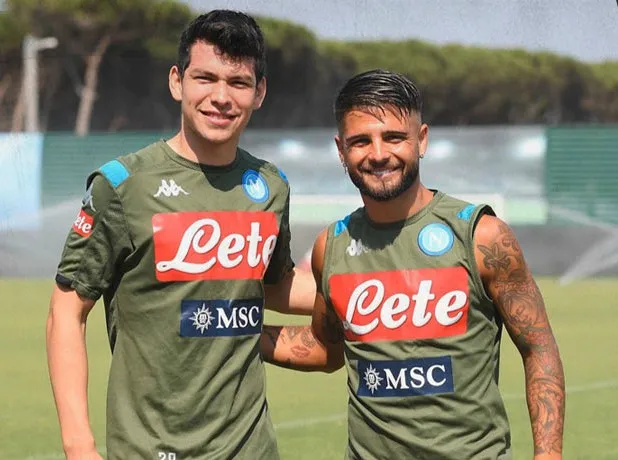 Hirving Lozano y Lorenzo Insigne