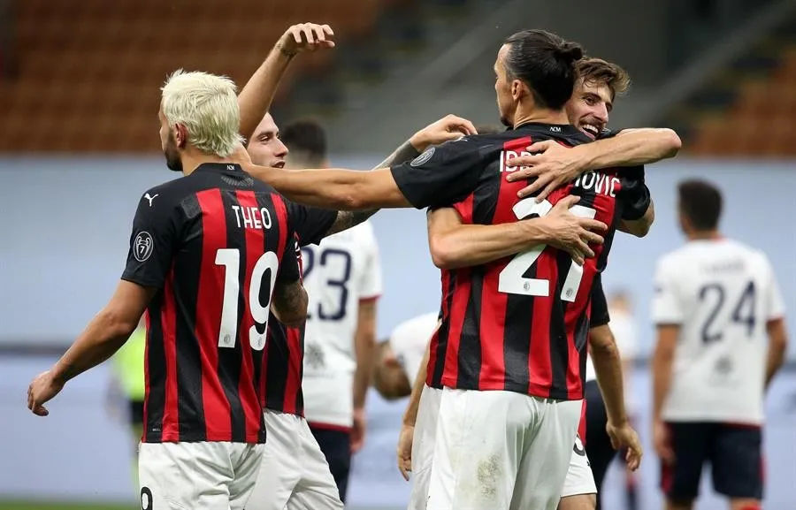 EFE AC Milan fue de los más goleadores tras el parón
