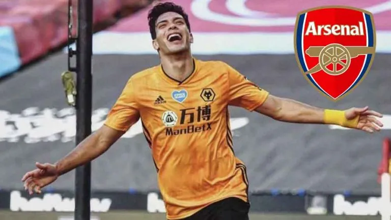 AP Raúl Jiménez festeja gol con el Wolverhampton