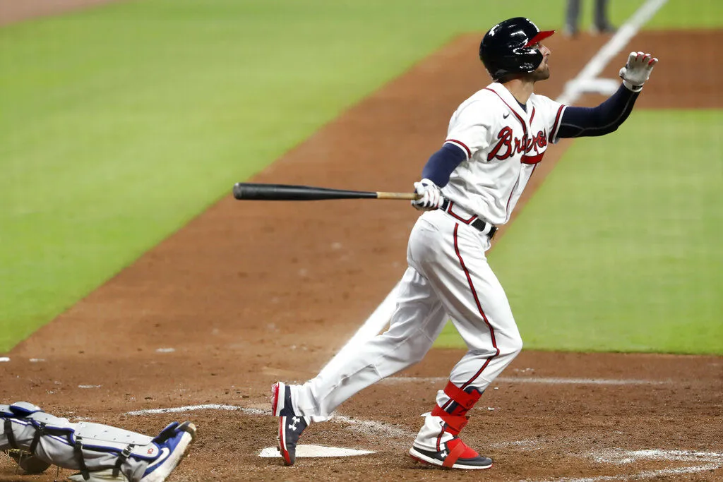El momento del batazo decisivo de Markakis