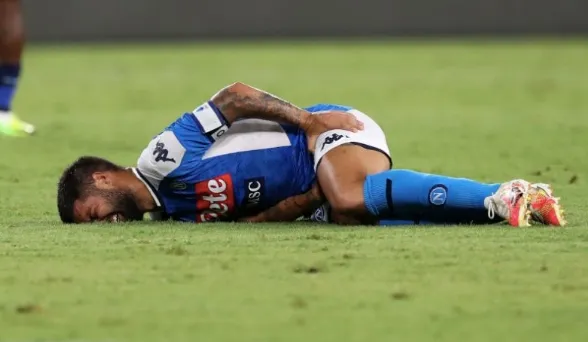 EFE La lesión de Insigne en el juego ante Lazio