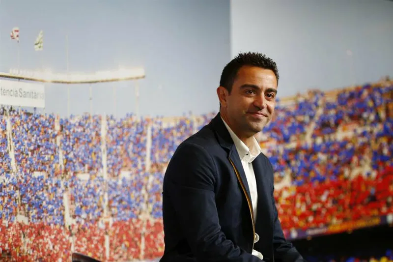 Xavi Hernández en presentación