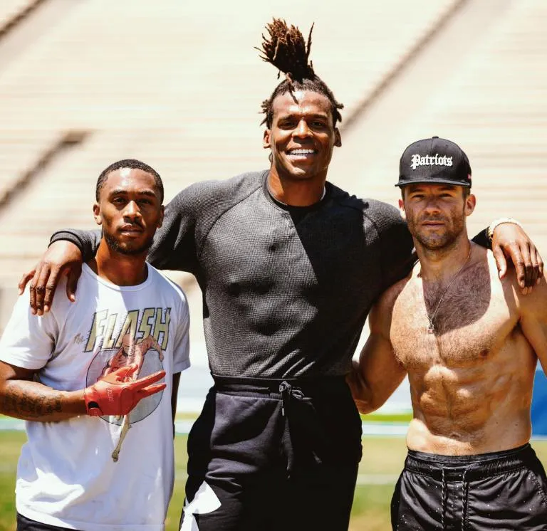 TWITTER@CameronNewton Newton se prepara fuerte para su nuevo reto con los Pats