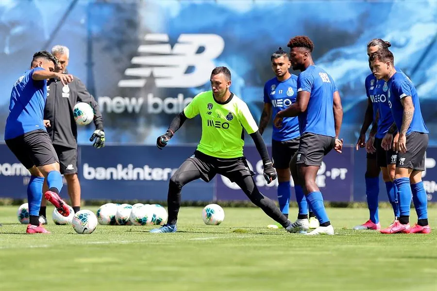 Marchesín durante un entrenamiento de los Dragones
