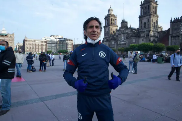 MIGUEL PONTÓN Lupillo Castañeda durante la manifestación