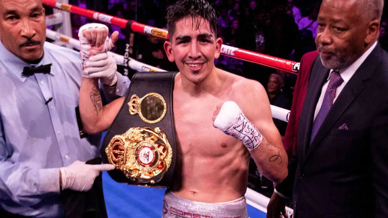 Leo Santa Cruz, tras ganar un combate