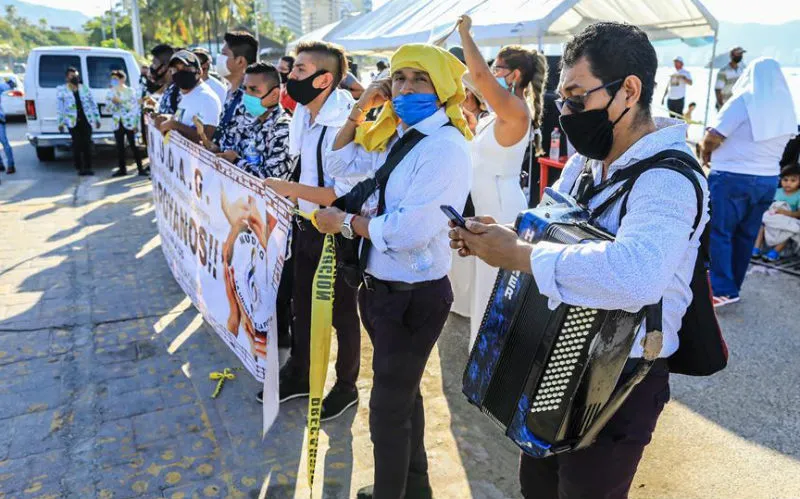 EFE Protesta de músicos ante falta de trabajo por Coronavirus