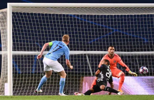 La jugada del gol de De Bruyne