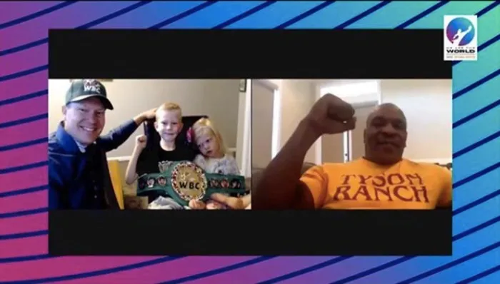 INSTAGRAM@WBCMORO Bridger Walker y Tyson hablando en la convención número 58 del CMB