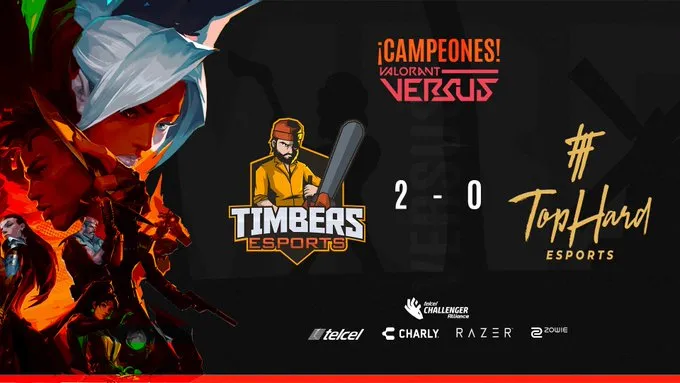TWITTER @TIMBERSSPORTS Timbers Esports, Campeón del primer torneo de VALORANT VERSUS