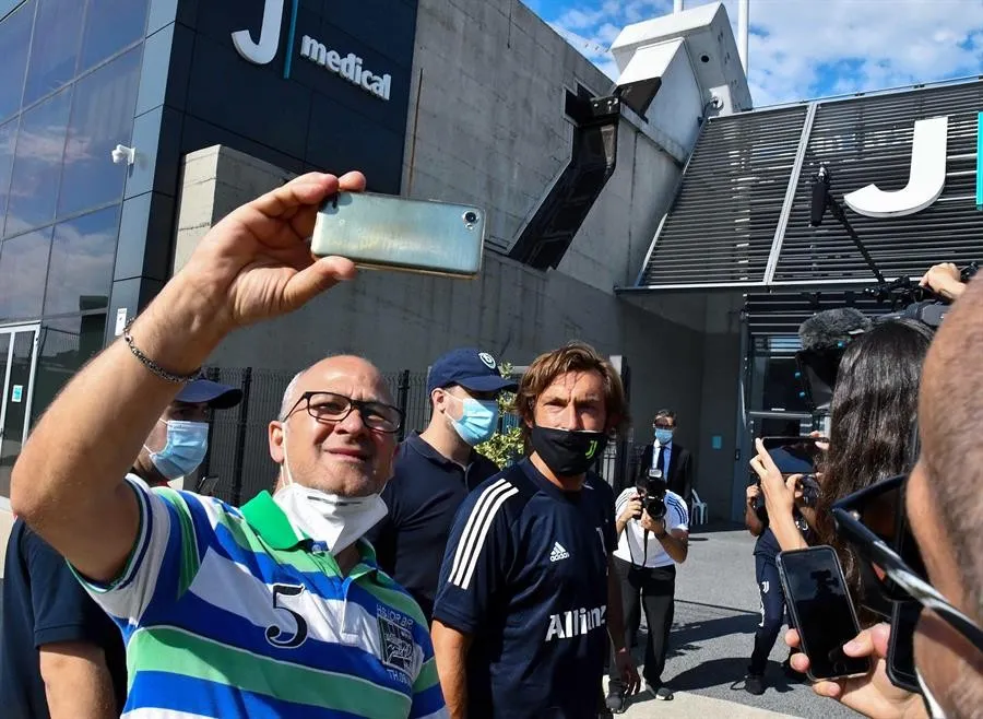 EFE Pirlo en su primer día como entrenador de la Juve