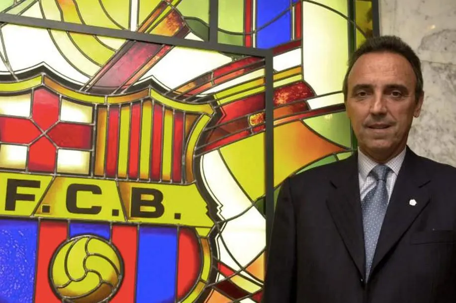 Gaspart en su época como presidente de Barcelona