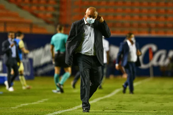 El entrenador del Atlético de San Luis al final del partido