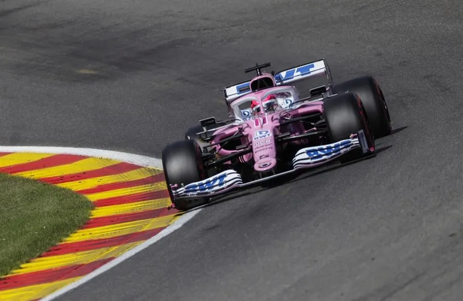 Pérez en la clasificación en Bélgica