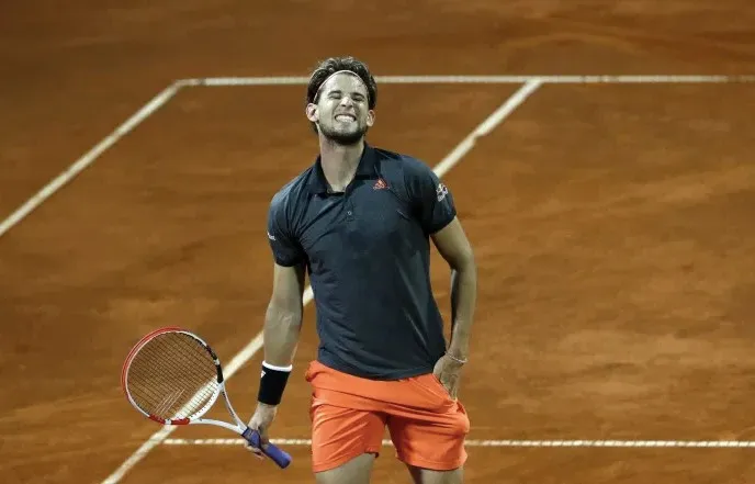 Dominic Thiem tras una derrota