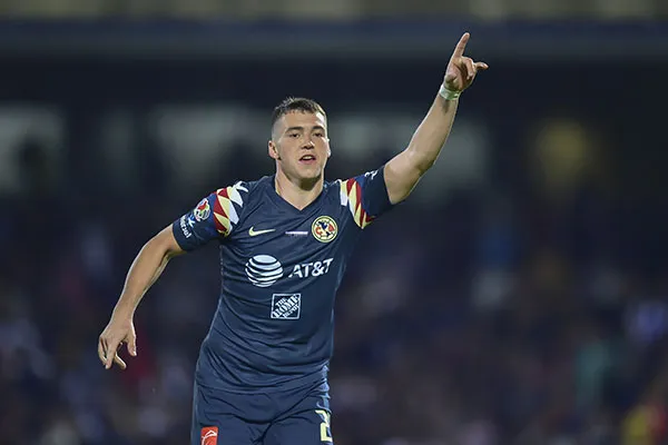 El delantero en un festejo del gol