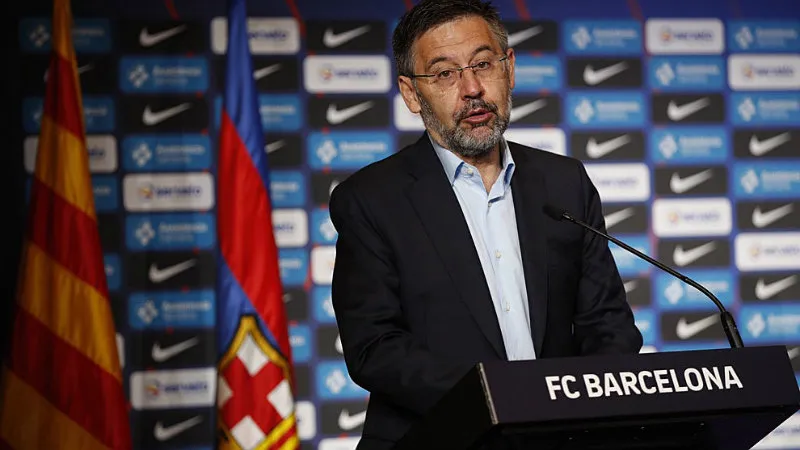 Josep Maria Bartomeu antes de una presentación