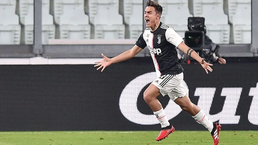 EFE Paulo Dybala celebrando un gol con la Juventus