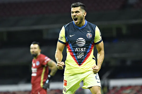 El delantero en plena celebración