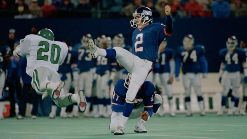 AP Allegre en un juego con los Giants en los años ochenta