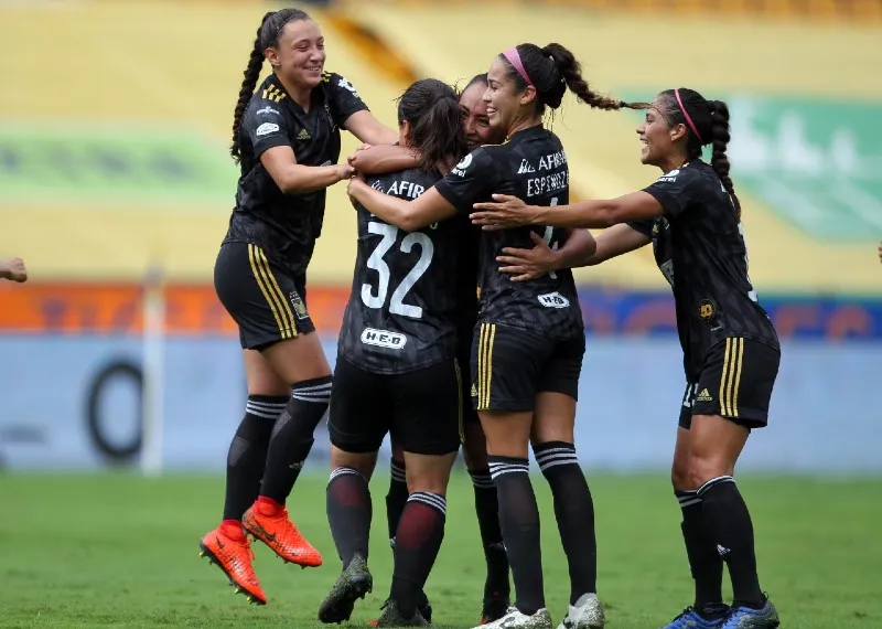 Las felinas celebrando una victoria