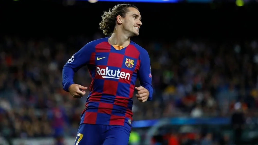 Antoine Griezmann durante un partido con Barcelona