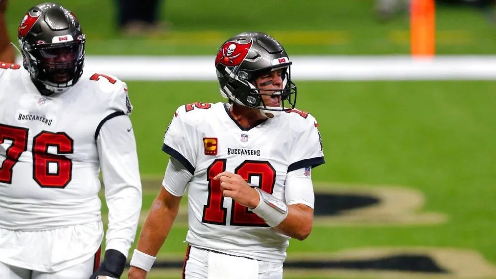 Tom Brady en el juego con Tampa Bay