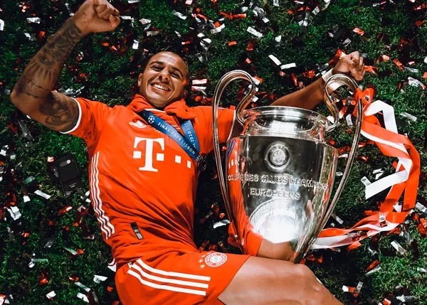 El español celebrando tras ganar la Champions