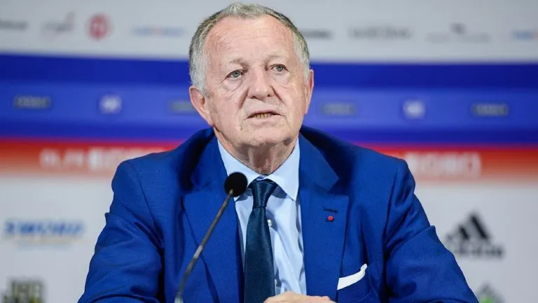 Jean-Michel Aulas en conferencia de prensa