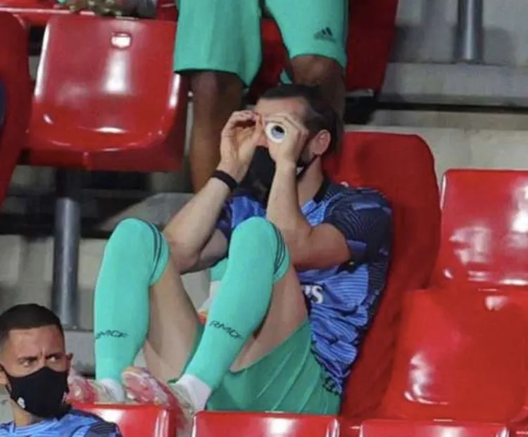 Bale en la banca del Real Madrid la temporada pasada