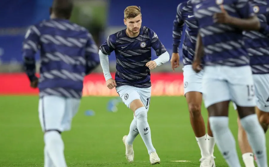 Werner en calentamiento con los Blues