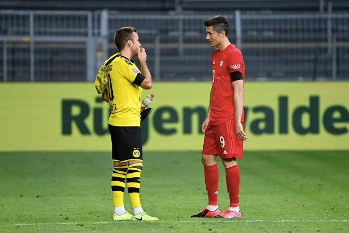 EFE Götze y Lewandowski en un partido de la Bundesliga