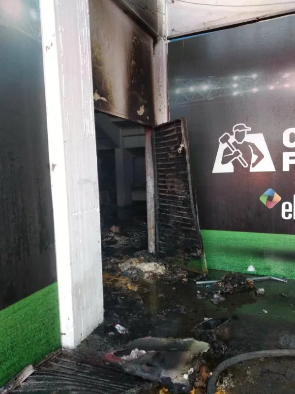 Daños en la bodega del Estadio León