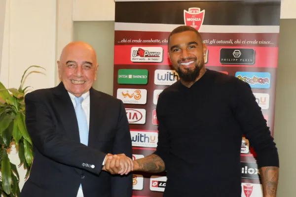 MONZA Adriano Galliani y Kevin-Prince Boateng