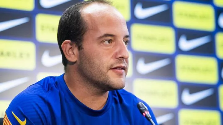 FOTO FC Barcelona Femenino Luís Cortés, en conferencia previo al Clásico