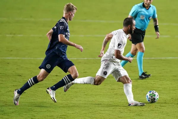 Gonzalo Higuaín en acción con Inter de Miami