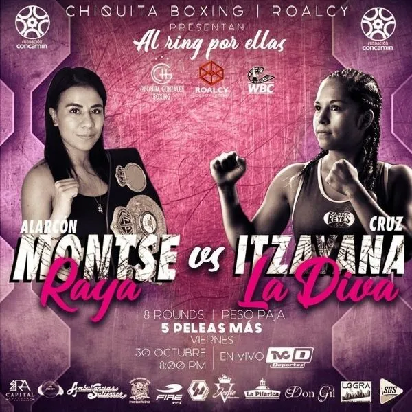 CHIQUITAGONZÁLEZBOXING Cartel de la función que ofrecerán