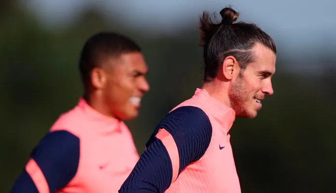 El galés en una práctica con los Spurs