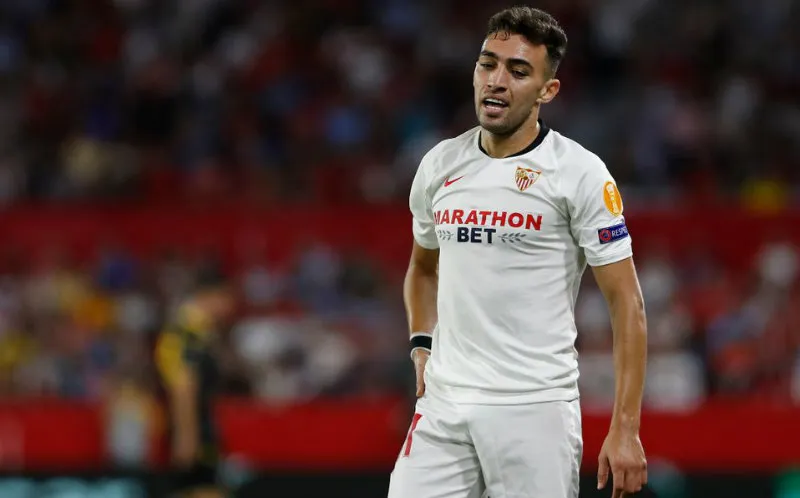Munir en partido con Sevilla