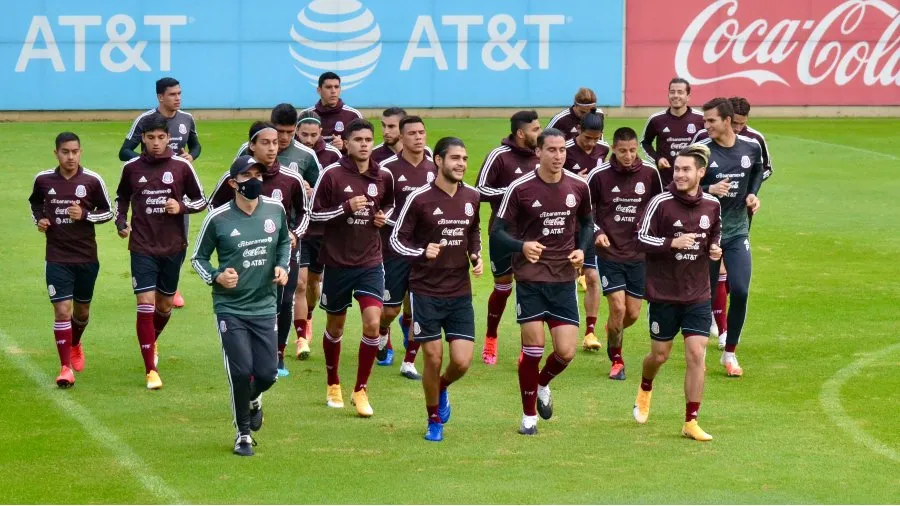 TWITTER @MISELECCIONMX Seleccionados Sub 23 durante un entrenamiento