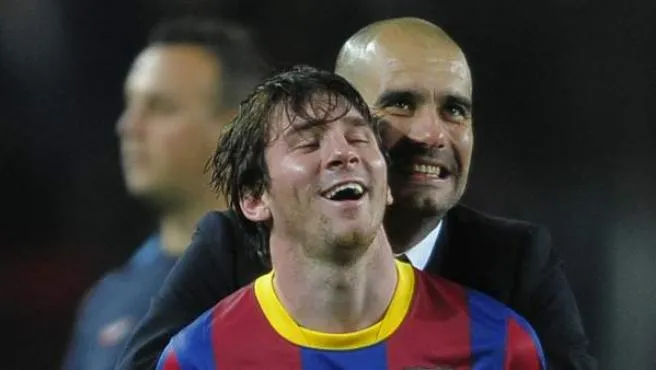 EFE Messi y Guardiola se abrazan tras victoria