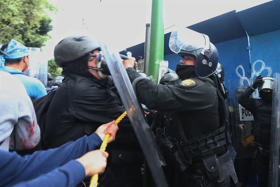 Hubo enfrentamientos con manifestantes