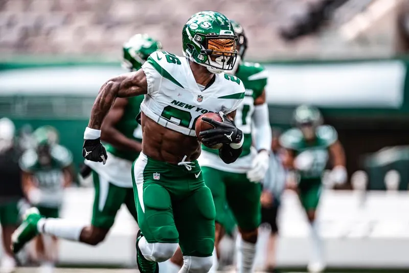 El corredor en una práctica con los Jets