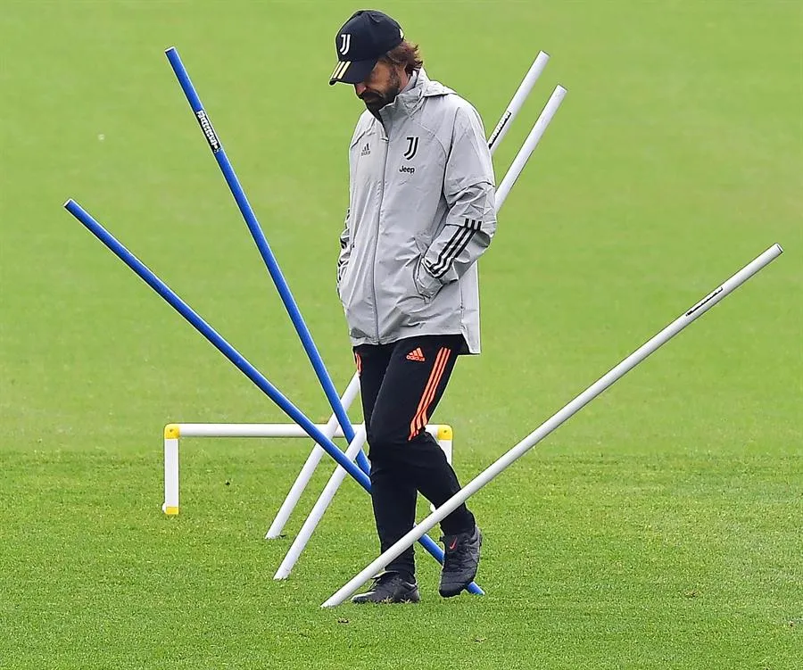 Andrea Pirlo en entrenamiento